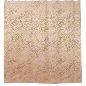 Rideaux De Douche Empreinte de léopard or rose Blush (Devant)