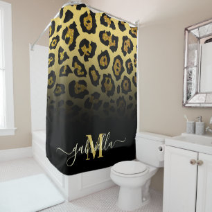 Rideaux De Douche Empreinte de léopard parties scintillant
