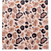 Rideaux De Douche Empreinte de léopard, sans soudure, arrière - plan (Devant)