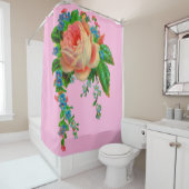 Rideaux De Douche Empreinte florale victorienne (En situation)