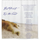 Rideaux De Douche empreintes dans le sable (Devant)