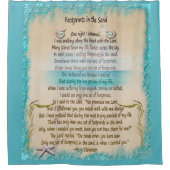 Rideaux De Douche Empreintes de pas dans le poème religieux de sable (Devant)