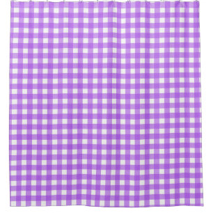 Rideaux De Douche En vichy violet brillant