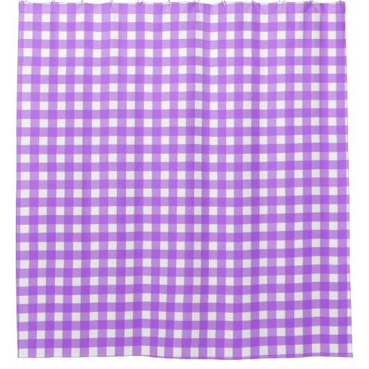 Rideaux De Douche En vichy violet brillant (Devant)