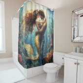 Rideaux De Douche Enchanted Mermaid's Embrace (En situation)