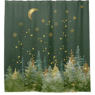 Rideaux De Douche Enchanting Forest Woodland Shower Curtain