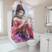 Rideaux De Douche Enchanting Jade Flute Empress (En situation)