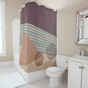 Rideaux De Douche Encore une Abstraite du milieu du siècle