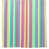 Rideaux De Douche Energizing Spring Pastel Stripes (Devant)
