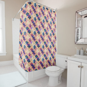 Rideaux De Douche Enfants Abstraits mignon dessin animé fleurs fleur