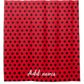 Rideaux De Douche Enfants mignons Red Ladybug Polka dot party Motif (Devant)