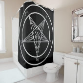 Rideaux De Douche Énorme 6' bannière de x6 Baphomet (En situation)