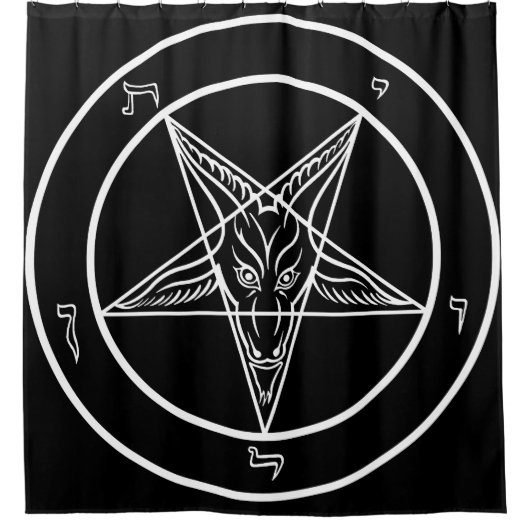 Rideaux De Douche Énorme 6' bannière de x6 Baphomet (Devant)