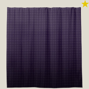 Rideaux De Douche Ensemble de salle de bain violet foncé à motif à c