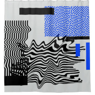 Rideaux De Douche Ensemble universel de formes géométriques modernes