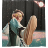 Rideaux De Douche Entrer en orbite ailleurs (Devant)