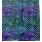 Rideaux De Douche Éperche de sirène pourpre Turquoise Aqua (Devant)