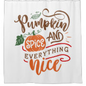 Rideaux De Douche Épices Citrouilles et tout ce qu'il faut (Devant)