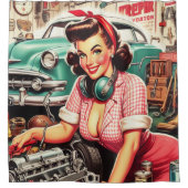 Rideaux De Douche Épingle mécanique mignonne (Devant)