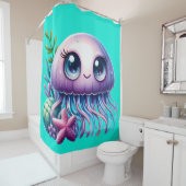 Rideaux De Douche "Épouses de méduses et d'étoiles de mer" (En situation)