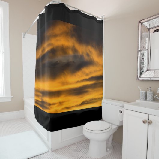 Rideaux De Douche épuisement des aigles (En situation)