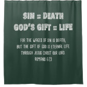 Rideaux De Douche Équation mathématique de foi chrétienne : Evangile (Devant)