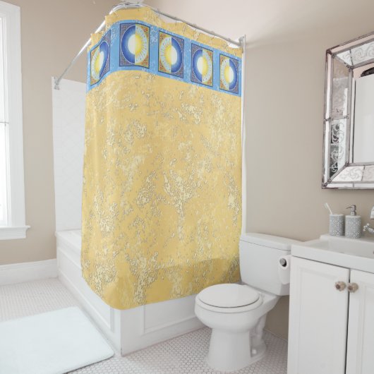 Rideaux De Douche Équinoxe Soleil & Lune (En situation)