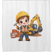 Rideaux De Douche Équipe de construction junior (Devant)