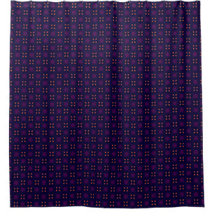 Rideaux De Douche Équipe sportive violette et orange School Spirit