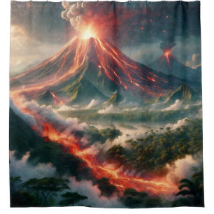 Rideaux De Douche Éruptions volcaniques