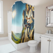 Rideaux De Douche Escalade rocheuse (En situation)