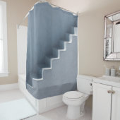 Rideaux De Douche Escaliers blancs (En situation)