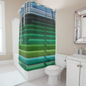 Rideaux De Douche Escaliers multicolores (En situation)