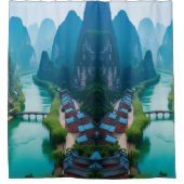 Rideaux De Douche Escape tranquille - Karst River Serenity" (Devant)