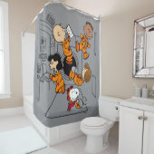 Rideaux De Douche ESPACE | Bande d'arachides dans l'espace (En situation)