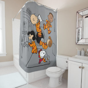 Rideaux De Douche ESPACE Bande d'arachides dans l'espace