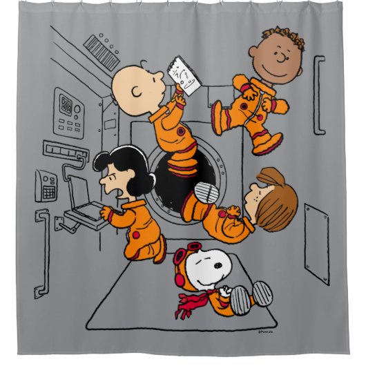 Rideaux De Douche ESPACE | Bande d'arachides dans l'espace (Devant)