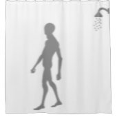 Rideaux De Douche Espace Extérieur Alien Effraction Funny Silhouette (Devant)