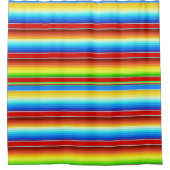 Rideaux De Douche Espagnol traditionnel couvrant mexicain vibrant (Devant)
