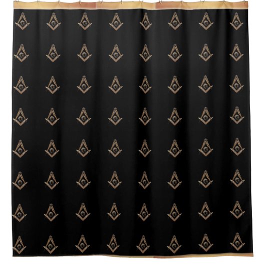 Rideaux De Douche Esprit maçonnique (or) (Devant)