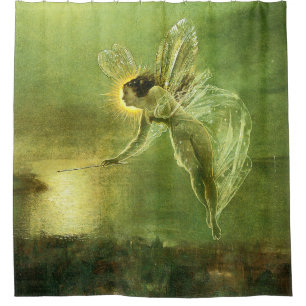 Rideaux De Douche Esprit vert de la fée de nuit
