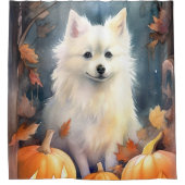 Rideaux De Douche Esquimau Américain D'Halloween Avec Peur Citrouill (Devant)