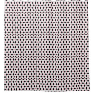 Rideaux De Douche Et noir coutume personnalisée par motif à motifs
