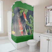 Rideaux De Douche Étang de Koi (En situation)