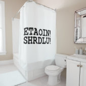 RIDEAUX DE DOUCHE ETAOIN ! SHRDLU ! (En situation)