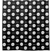 Rideaux De Douche Étape de deux logos personnalisés et répétition En (Devant)