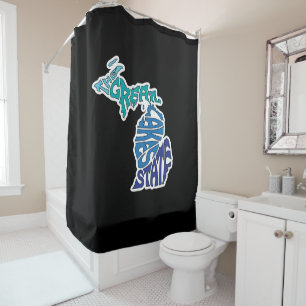 Rideaux De Douche État des Grands Lacs - Michigan