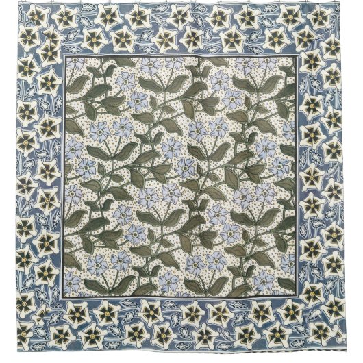 Rideaux De Douche Été Périwinkel Fleur Plutôt Élégant Floral (Devant)