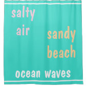 Rideaux De Douche Eté Turquoise Ocean Waves (Devant)