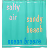 Rideaux De Douche Été Turquoise Salty Air (Devant)